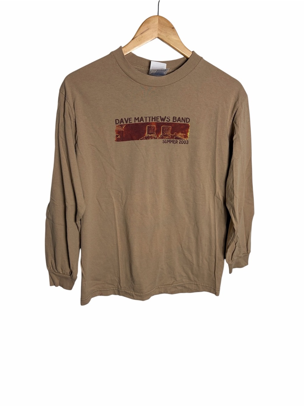 Vintage 2003 Dave Matthew’s band tan long sleeve tour T shirt size M